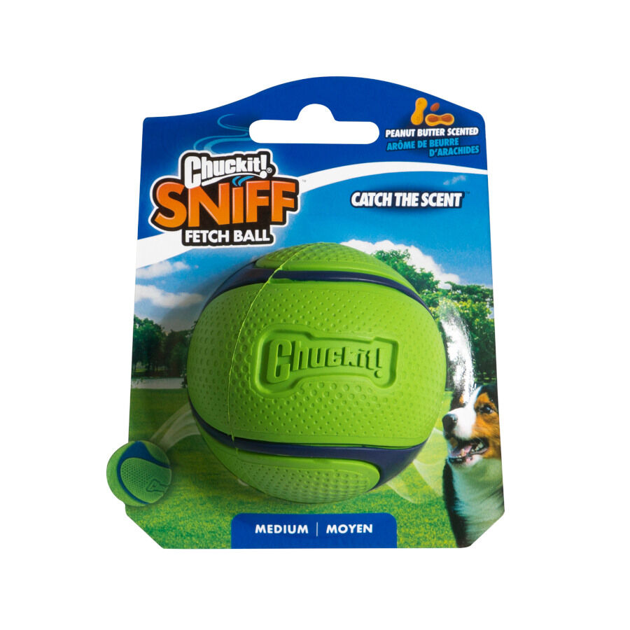 Chuckit! Sniff Fetch Bola com Sabor a Amendoim para c&atilde;es, , large Imagem n&uacute;mero 2